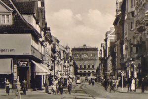 Steinweg Ecke Bohlweg, Aufnahme von ca. 1935